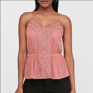 Express Lace Peplum Cami 💗